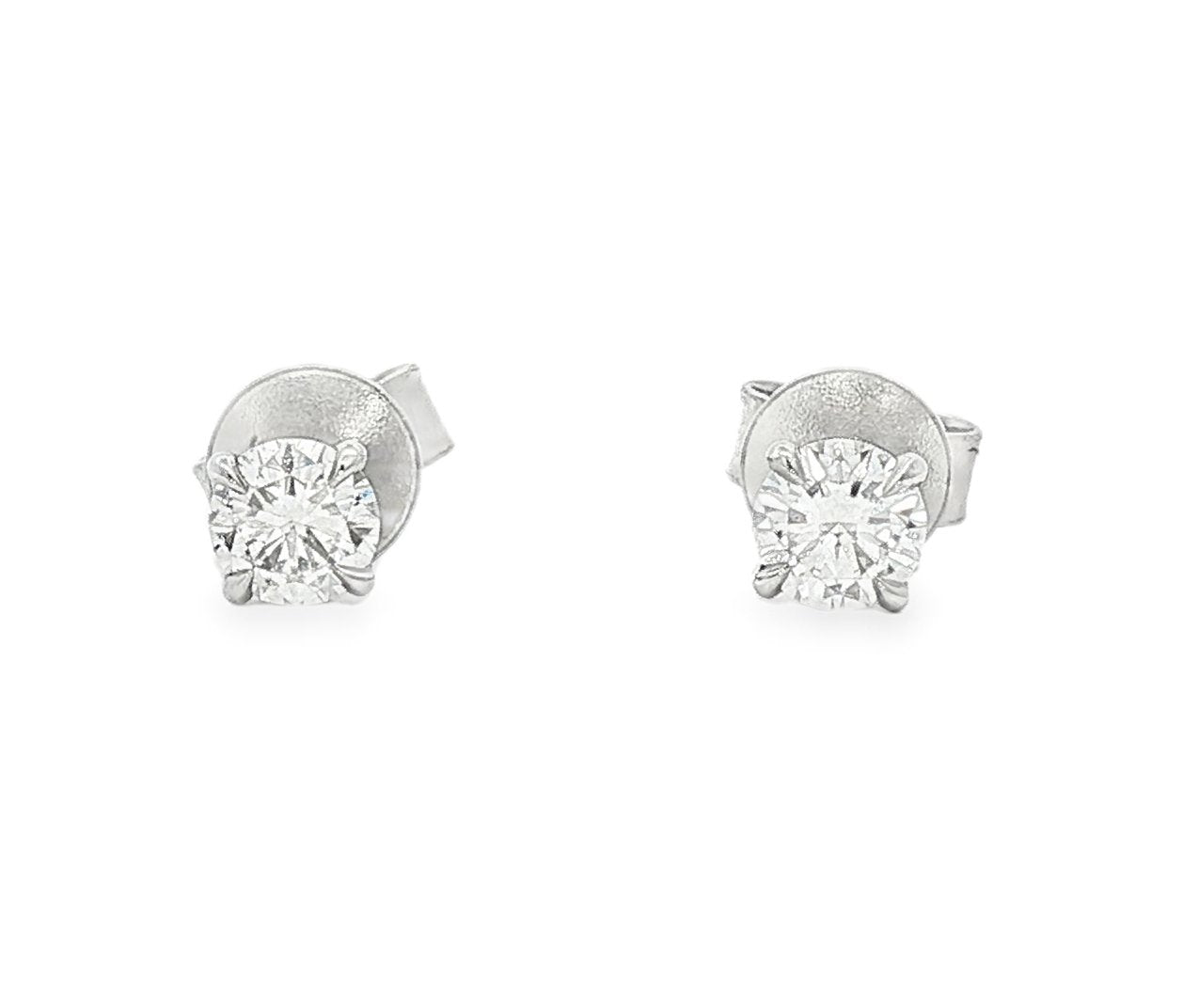 14kt White Gold Lab Diamond Studs