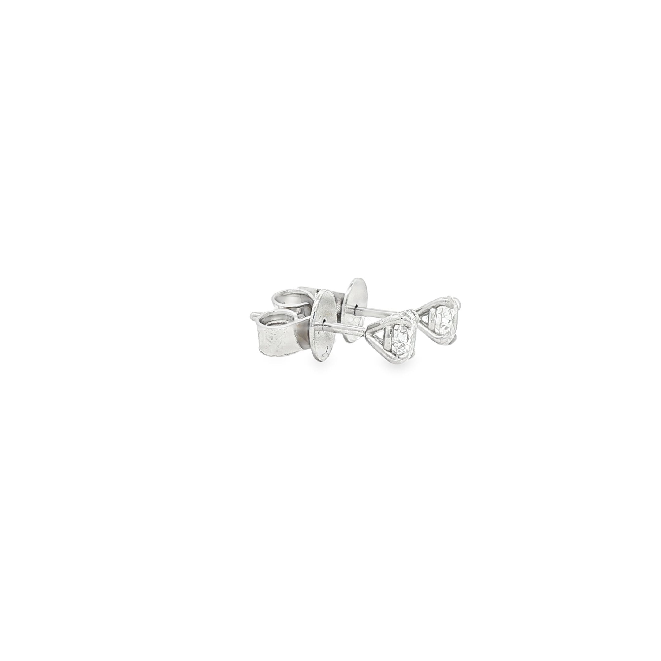 14kt White Gold Lab Diamond Studs