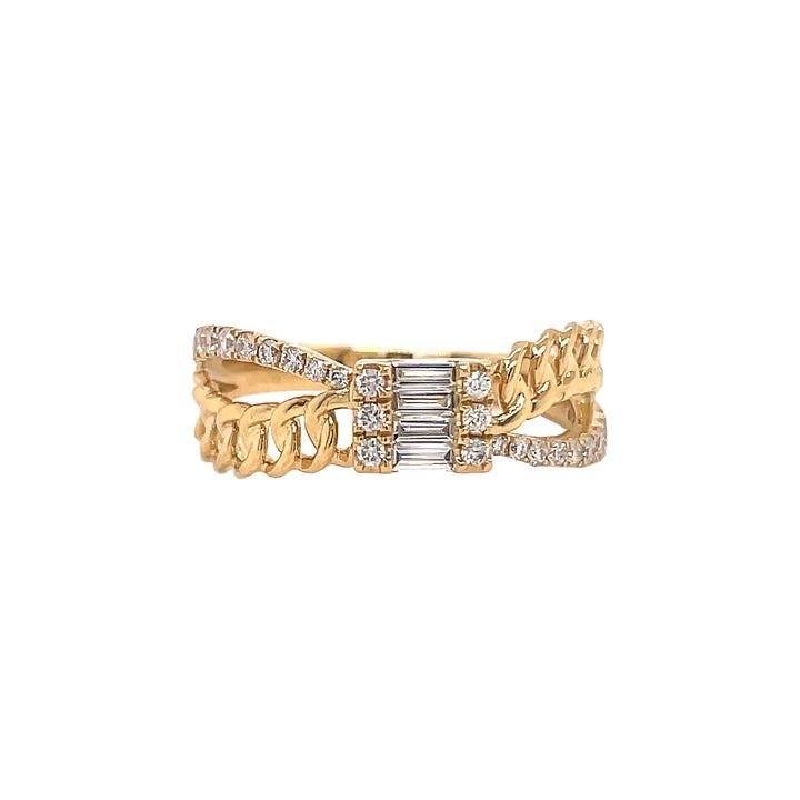 18kt Yellow Gold Diamond Ring