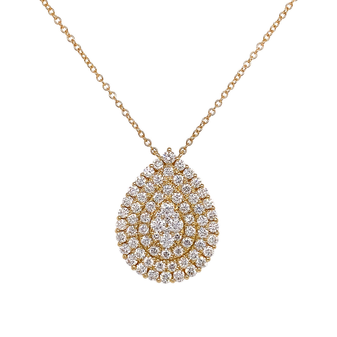18kt Yellow Gold Diamond Pendant