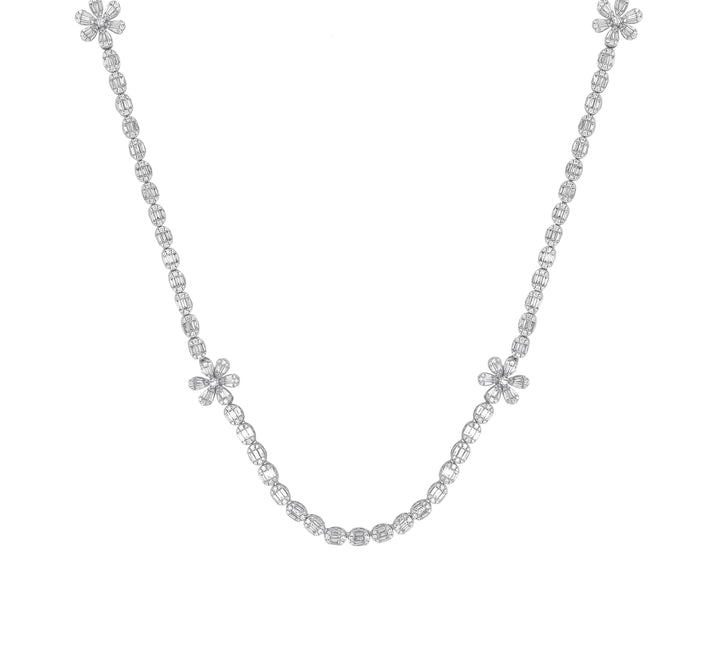 18kt White Gold Diamond Necklace