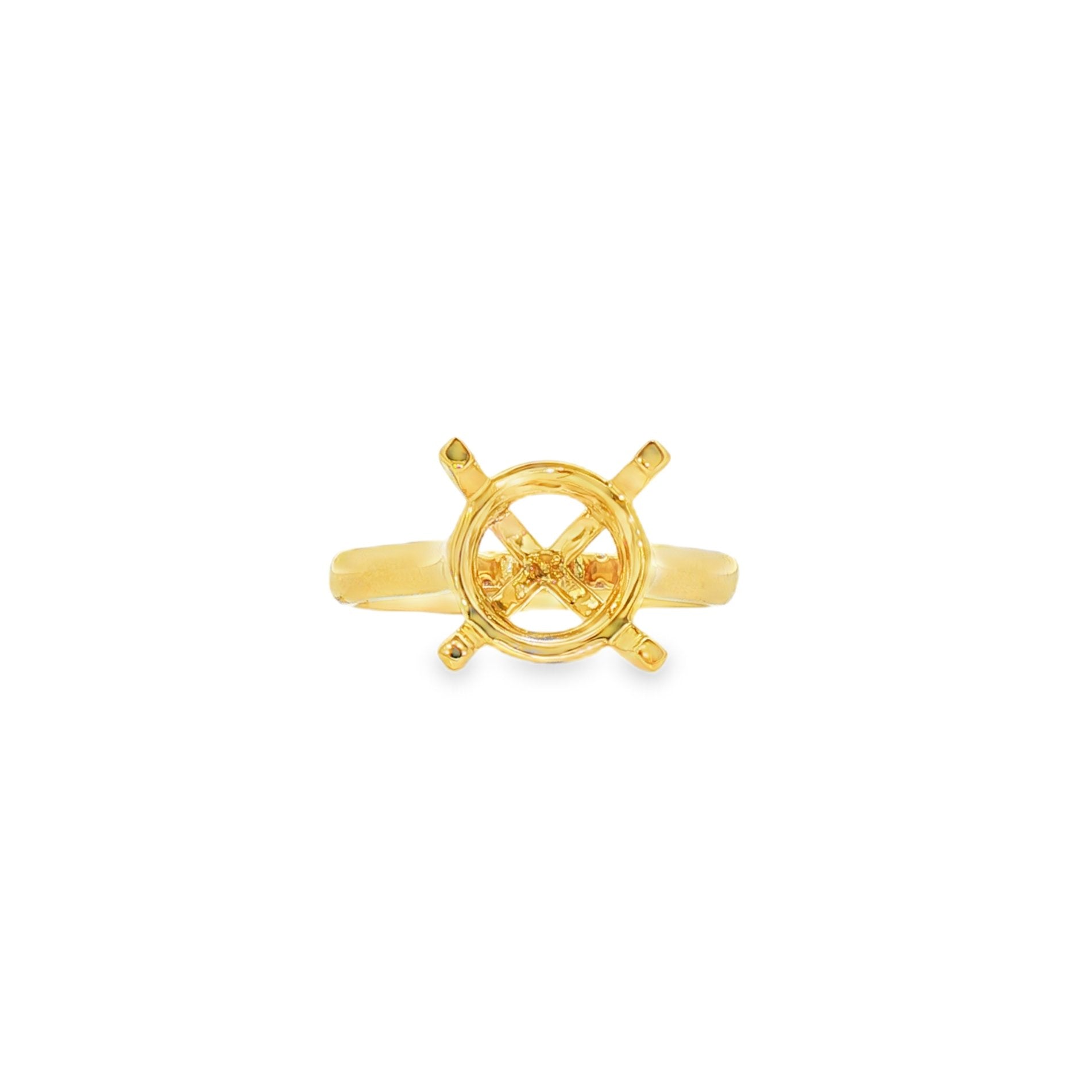 18kt Yellow Gold Diamond Semi-Mount