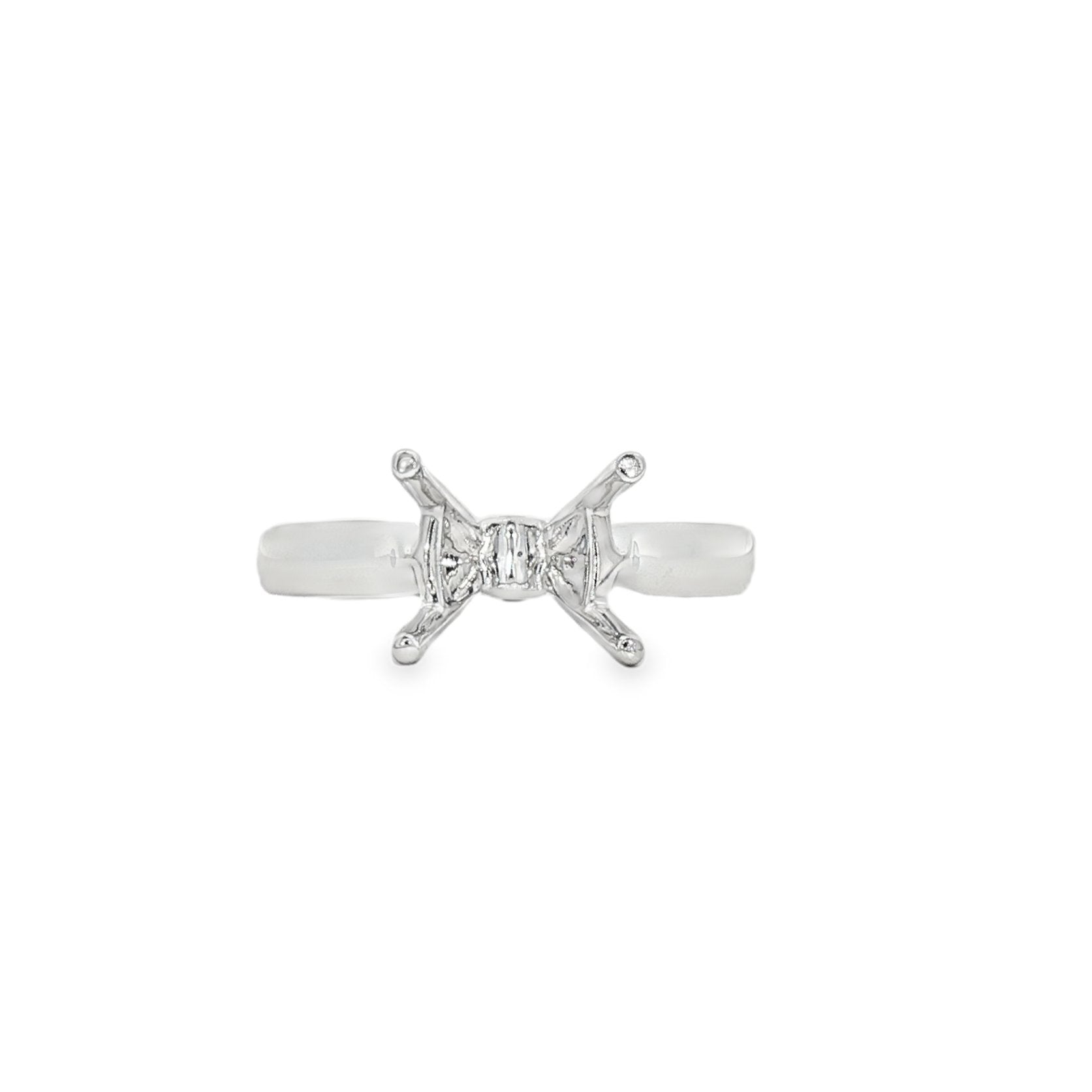 18kt White Gold Diamond Semi-Mount