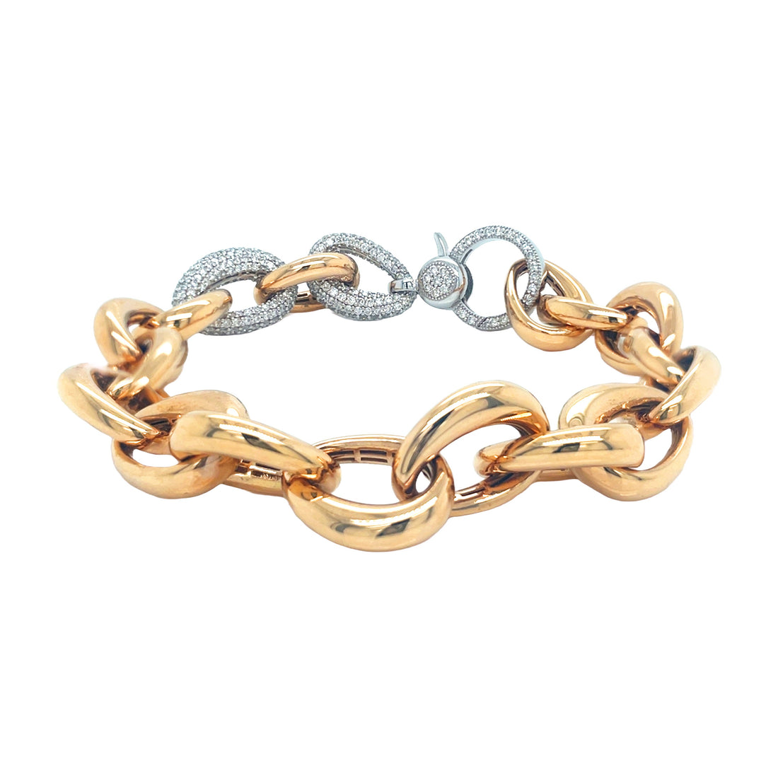 18kt Rose Gold Diamond Bracelet