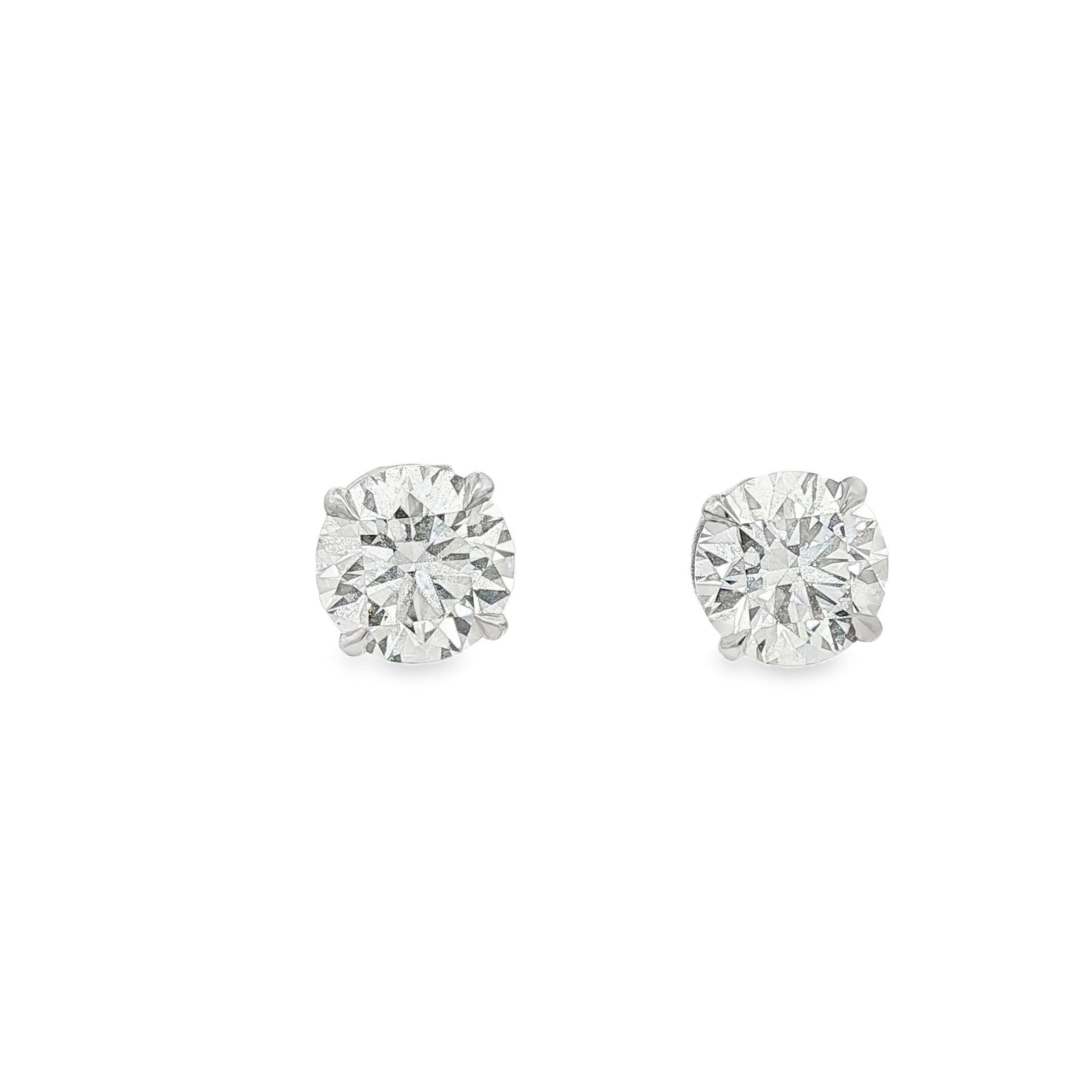 14kt White Gold Lab Diamond Studs