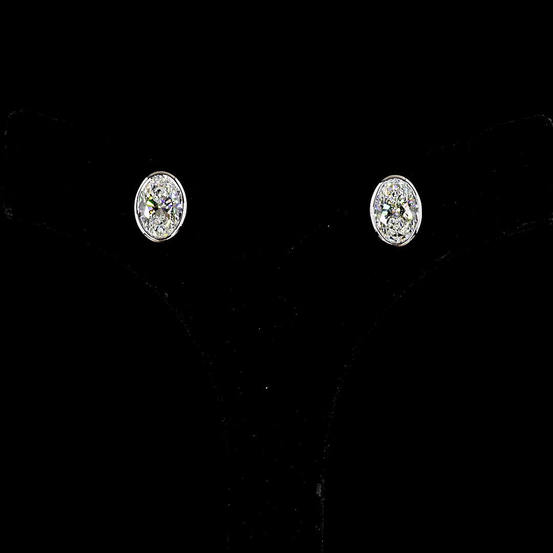 14kt White Gold Lab Diamond Studs