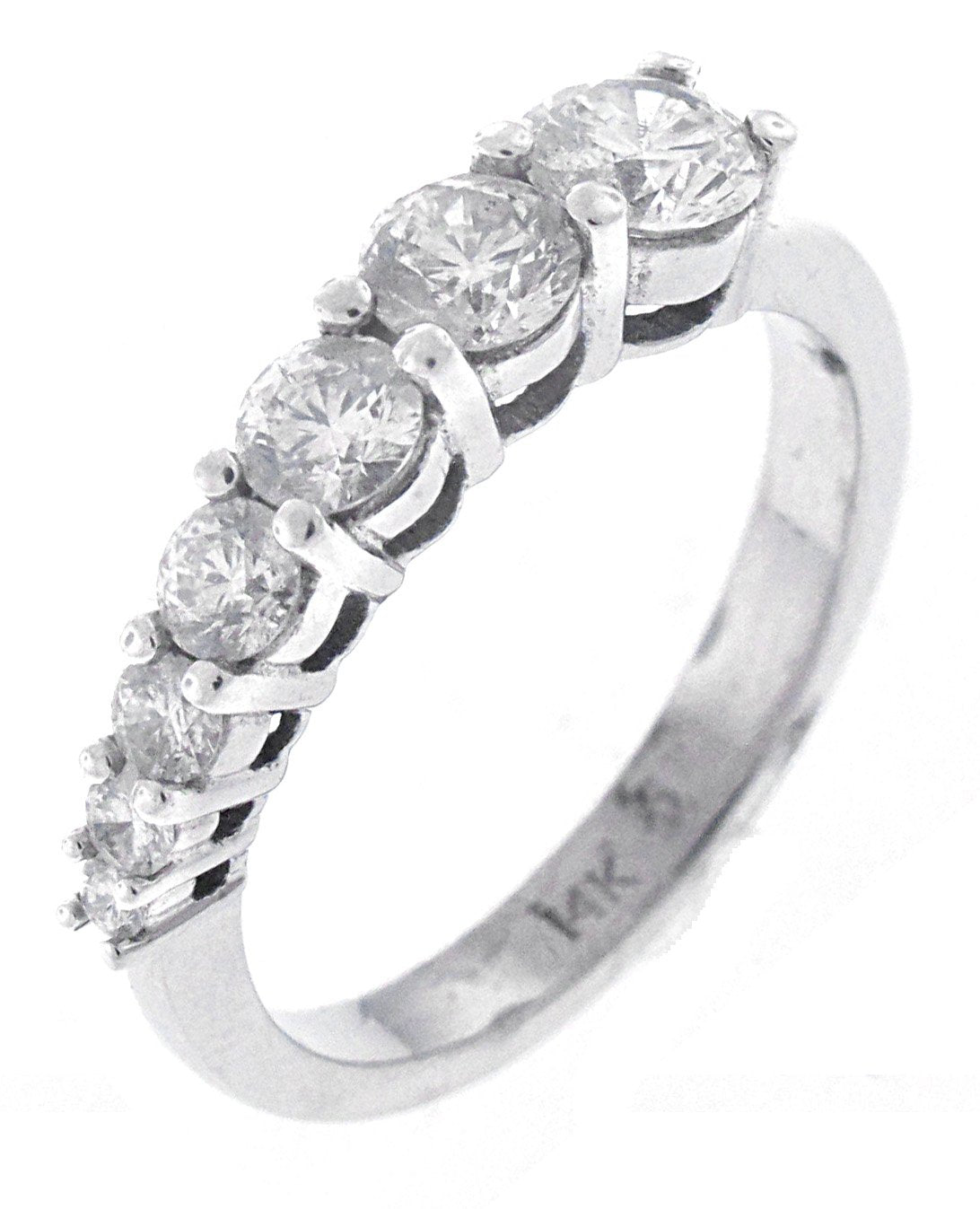 14kt White Gold Diamond Band