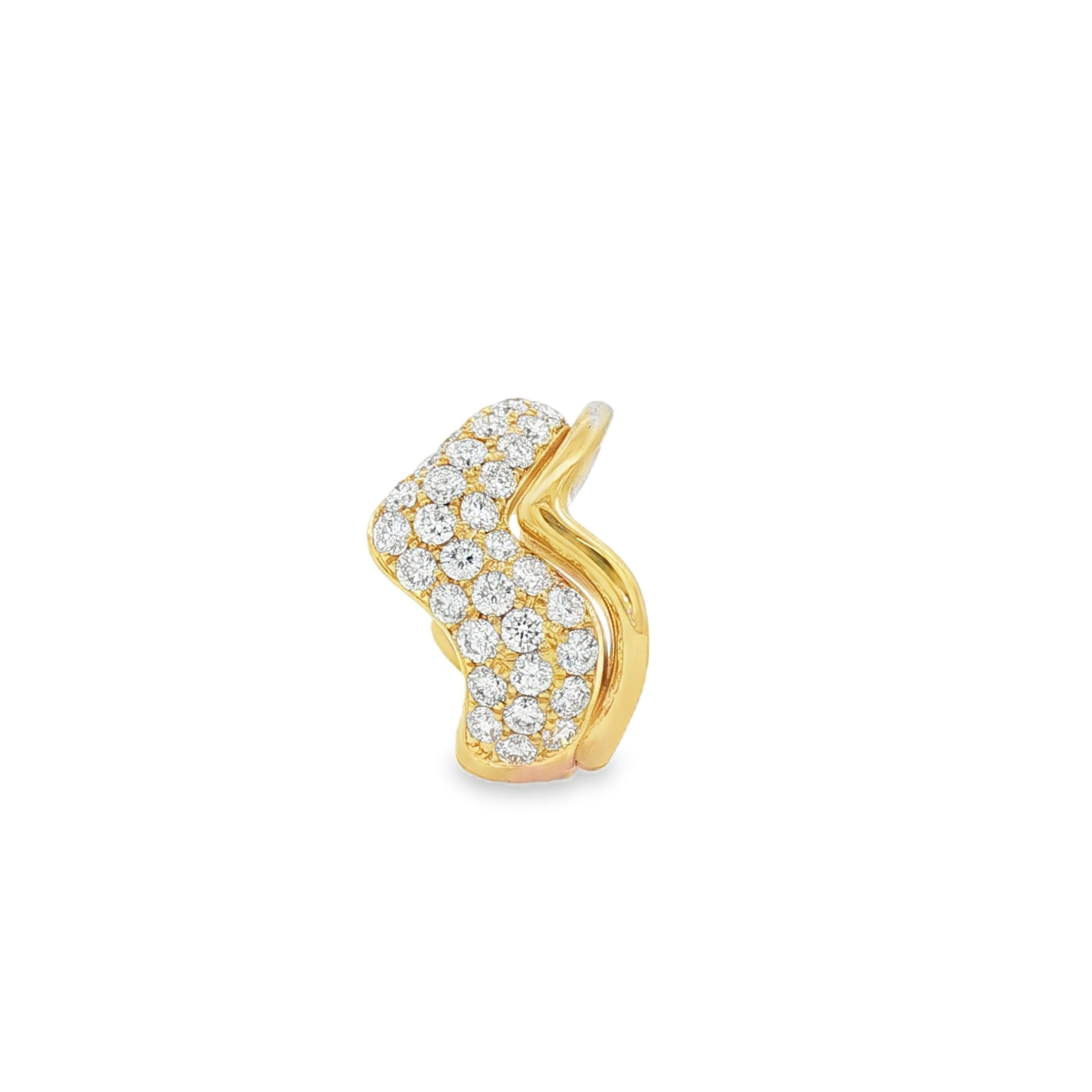 18kt Yellow Gold Diamond Cuff Earring