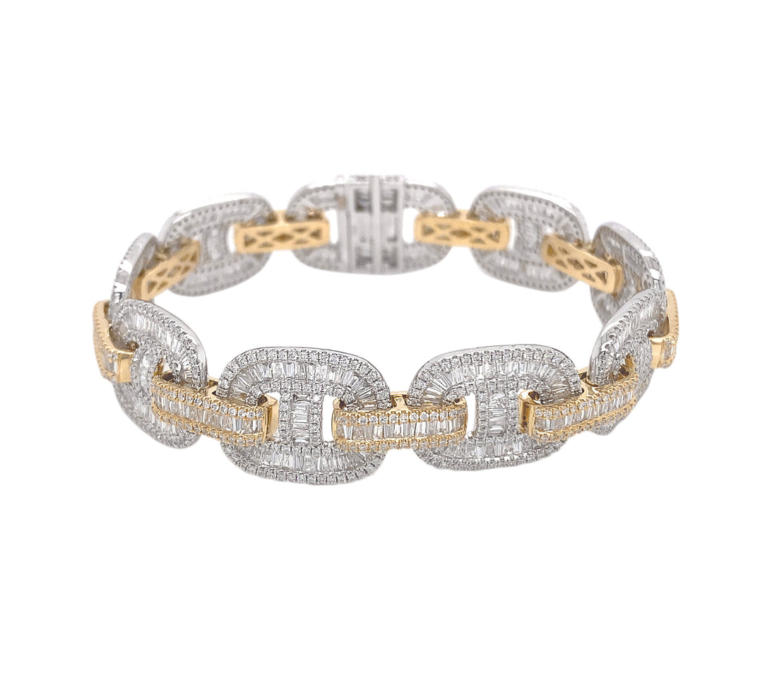18kt Yellow Gold Diamond Bracelet