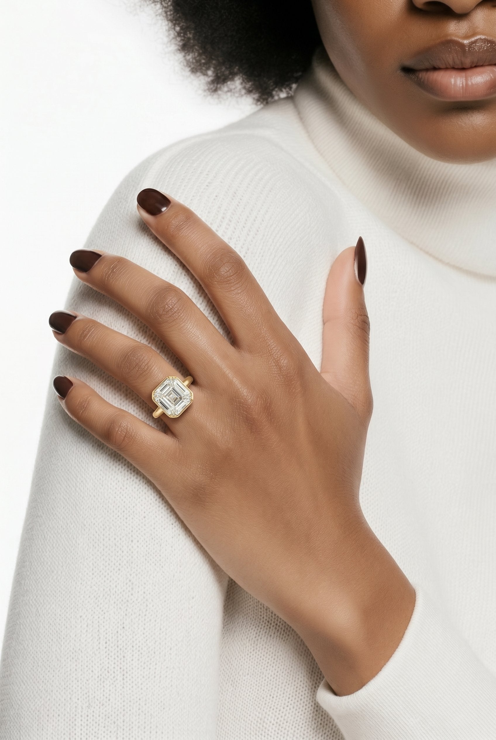 14kt Yellow Gold Lab Diamond Ring