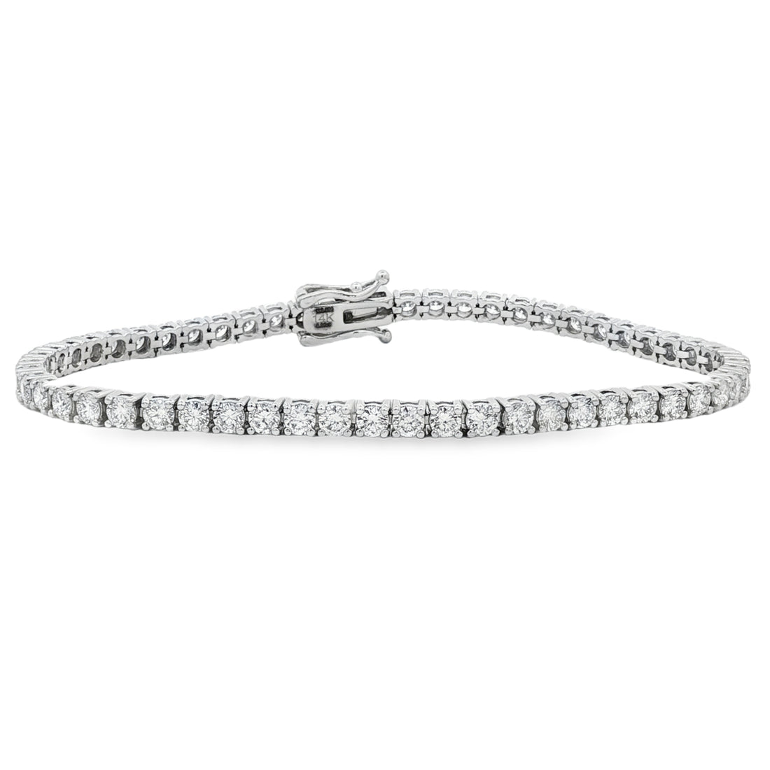 14kt White Gold Lab Diamond Tennis Bracelet