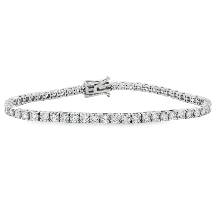 14kt White Gold Lab Diamond Tennis Bracelet
