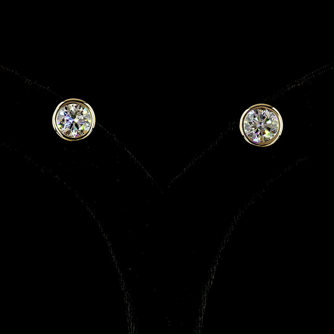 14kt Yellow Gold Lab Diamond Studs