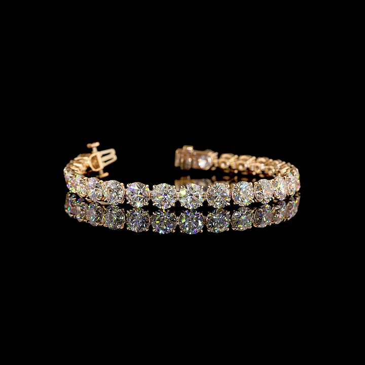 14kt Rose Gold Lab Diamond Tennis Bracelet