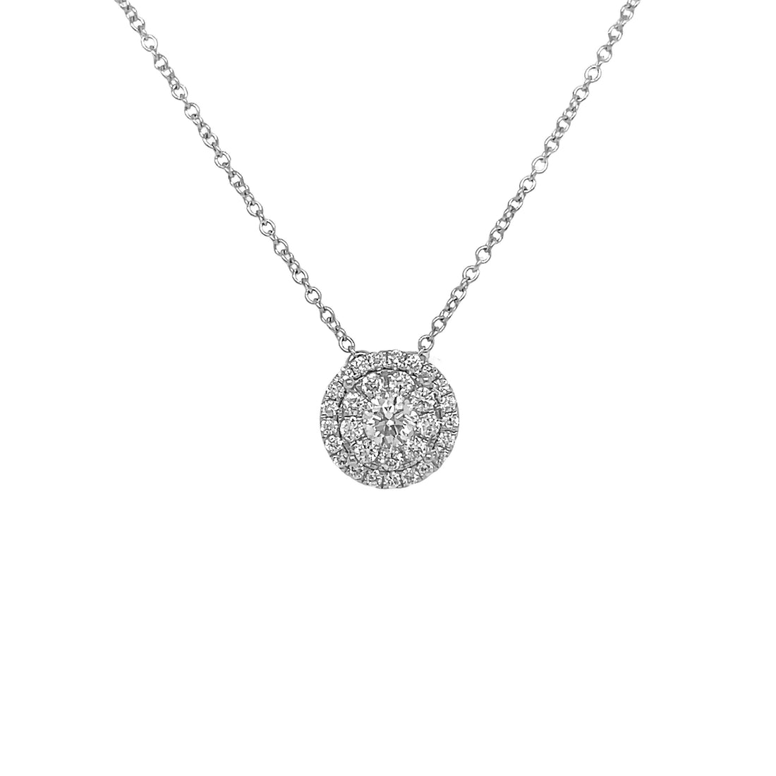 18kt White Gold Diamond Pendant