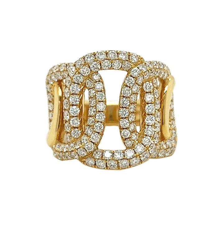 18kt Yellow Gold Diamond Ring
