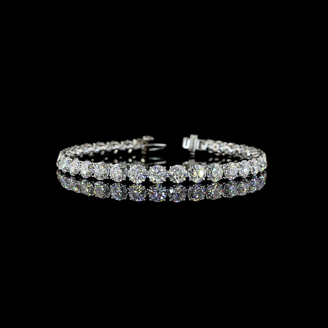 14kt White Gold Lab Diamond Tennis Bracelet