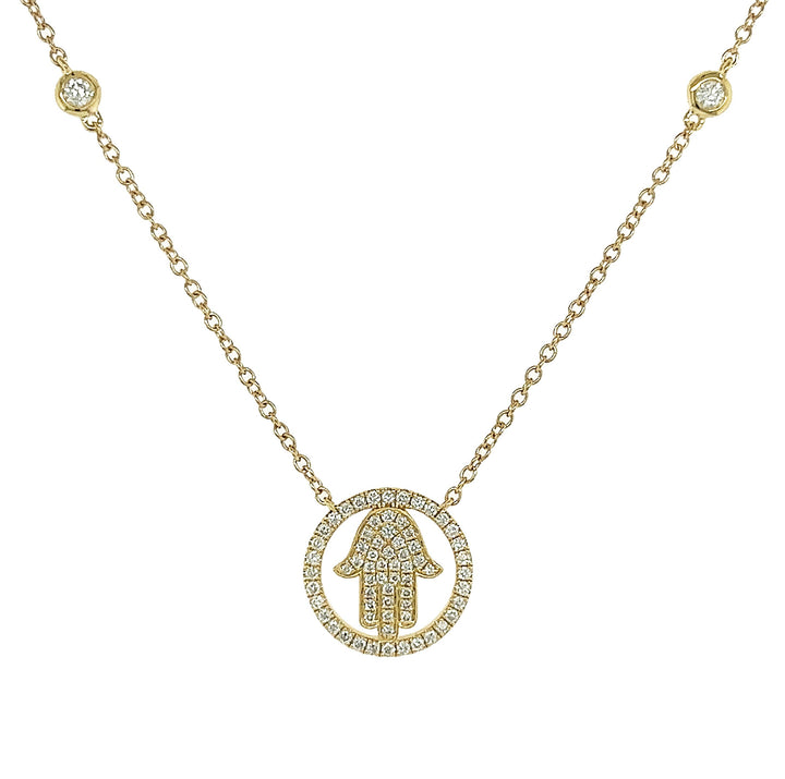 18kt Yellow Gold Diamond Pendant