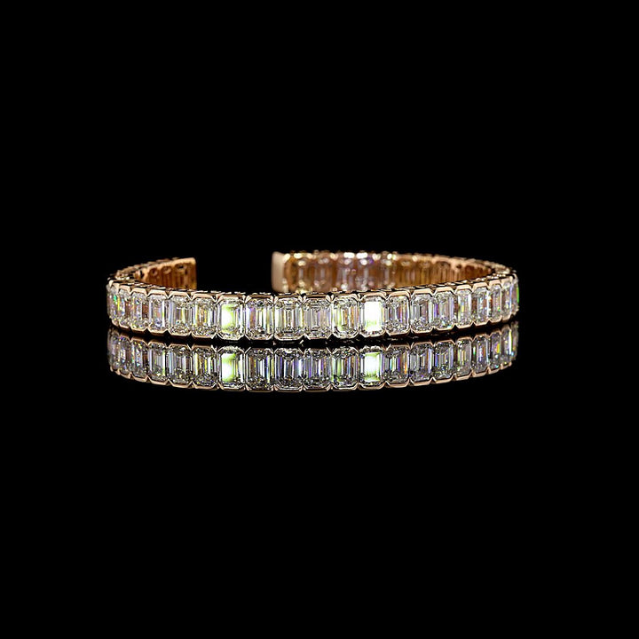 14kt Rose Gold Lab Diamond Bangle