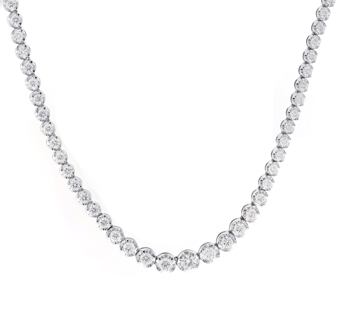 18kt White Gold Diamond Necklace