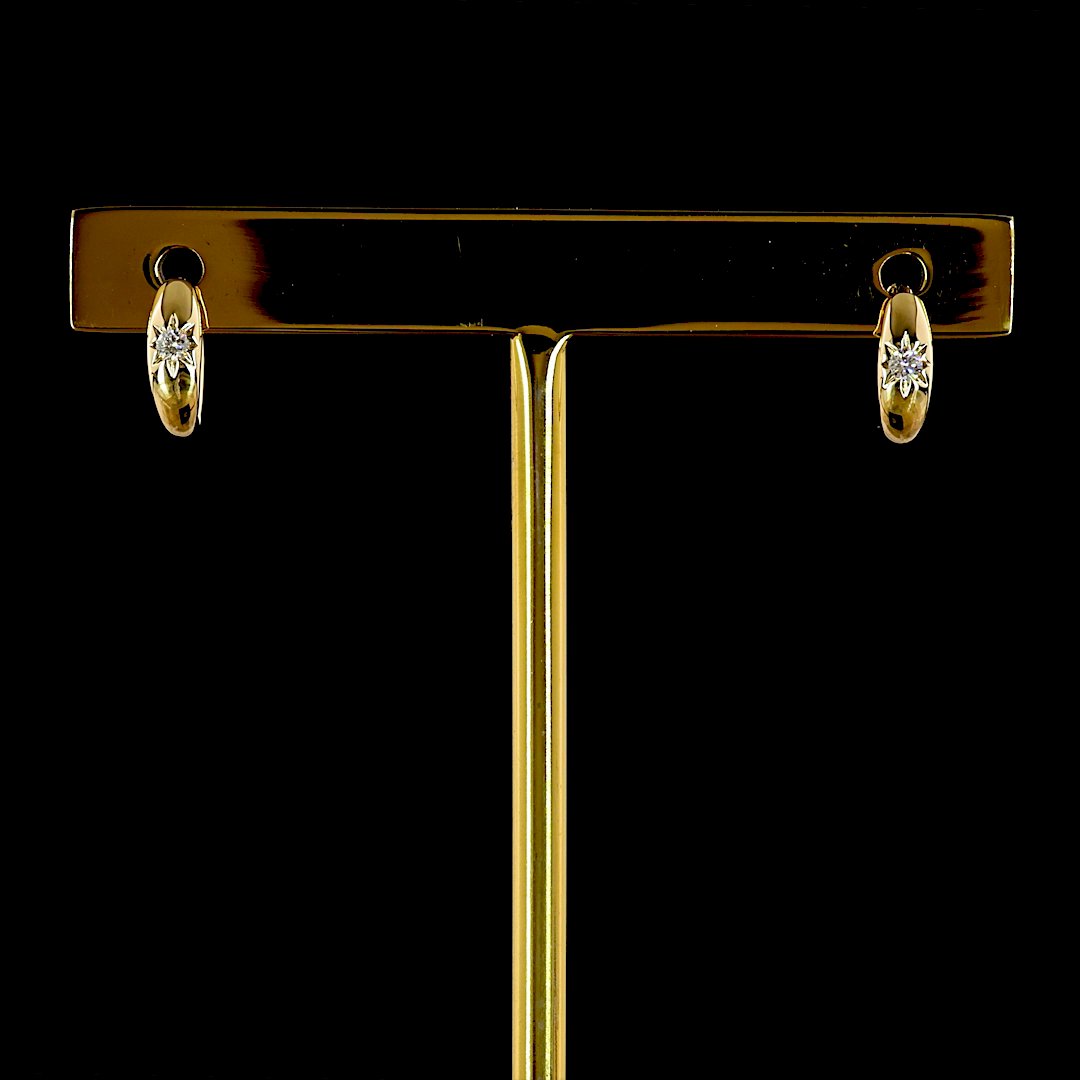 14kt Yellow Gold Lab Diamond Earring