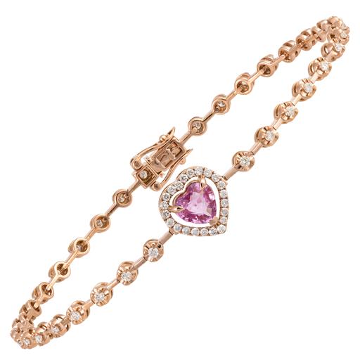 18kt Rose Gold Diamond Bracelet