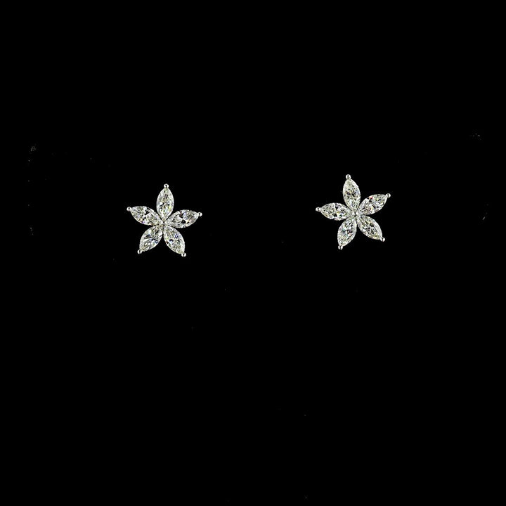 14kt White Gold Lab Diamond Earrings