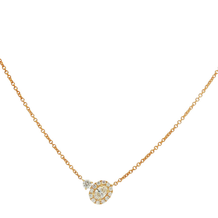 18kt Yellow Gold Diamond Pendant