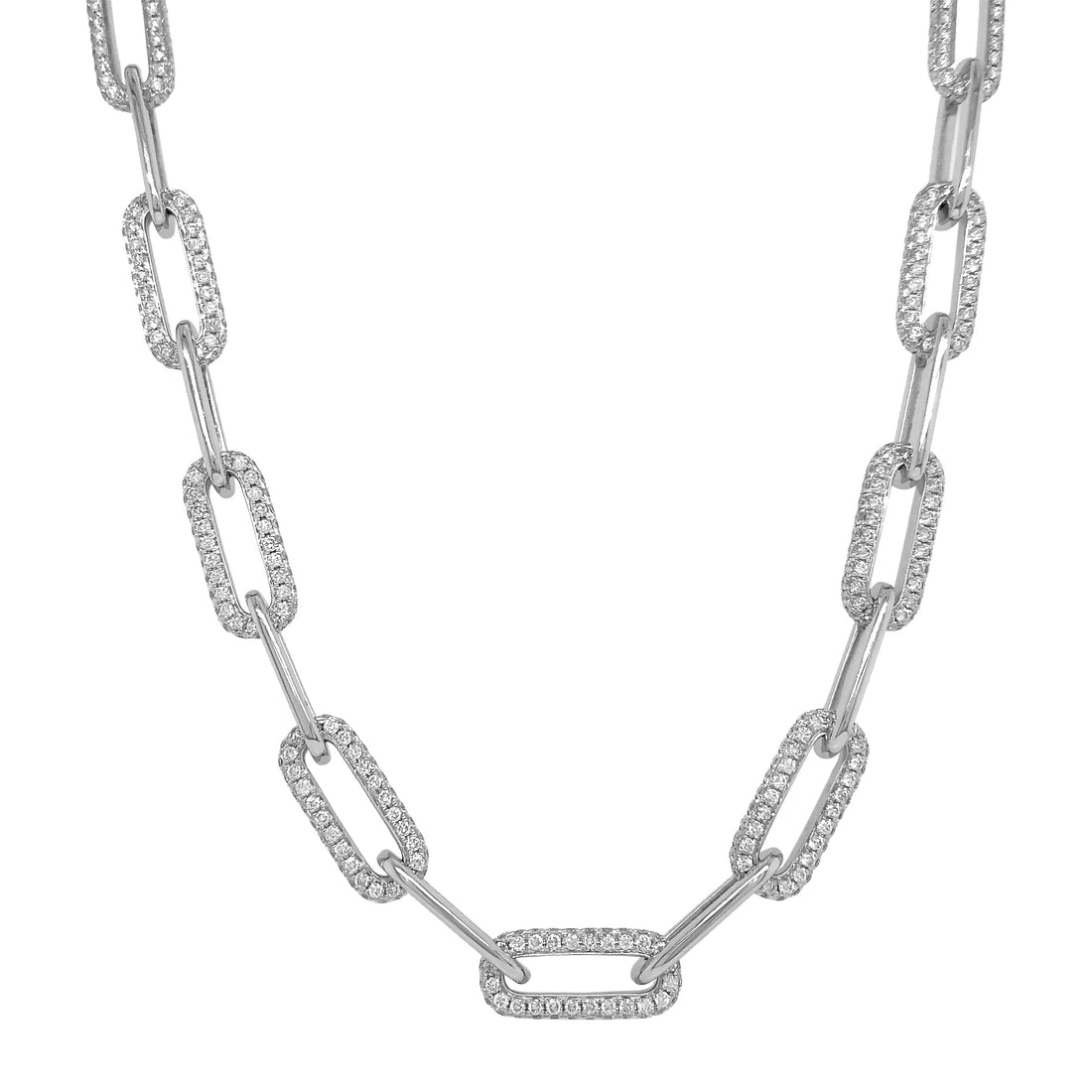 18kt White Gold Diamond Necklace