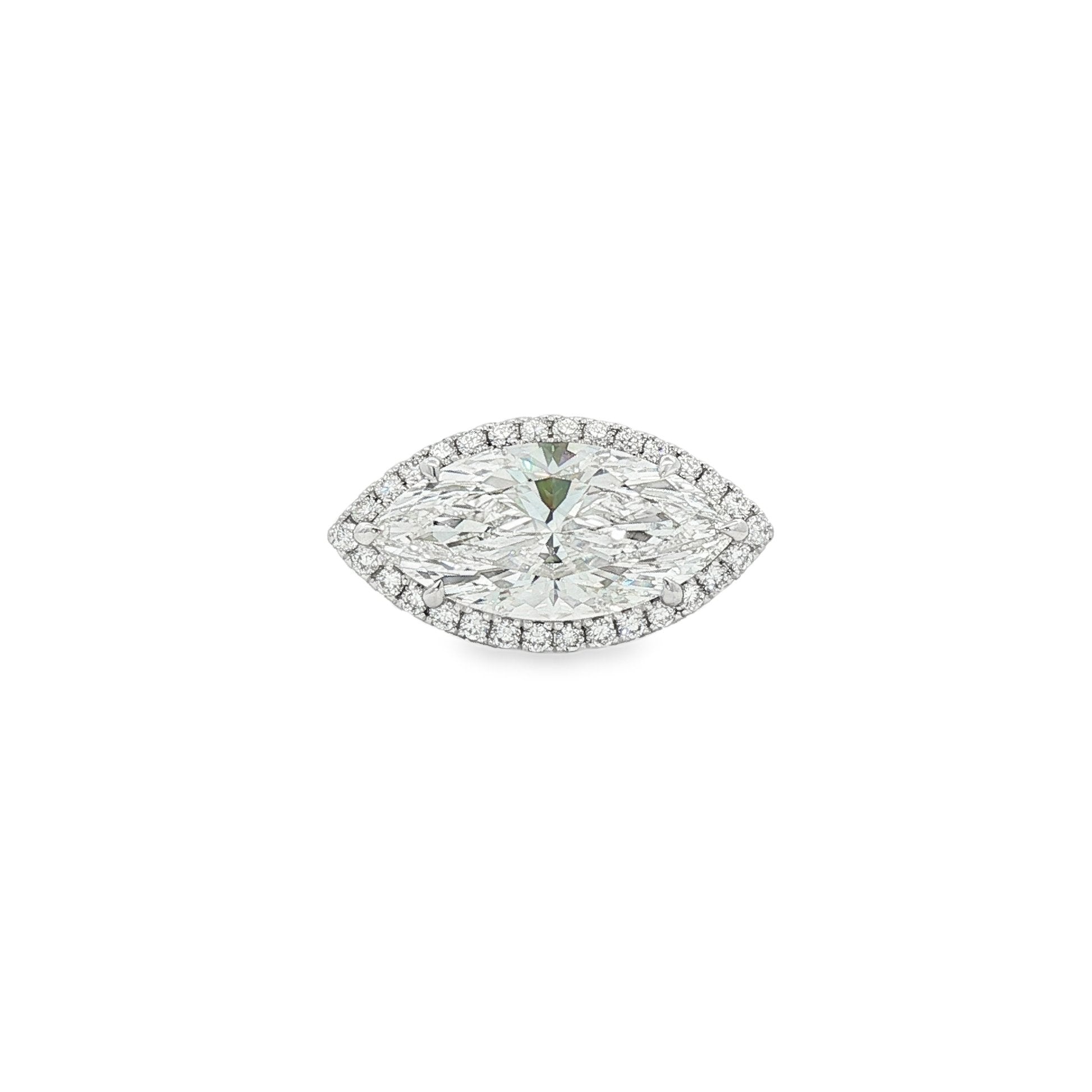 14kt White Gold Lab Diamond Ring