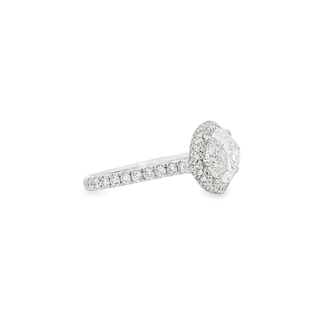 14kt White Gold Lab Diamond Ring