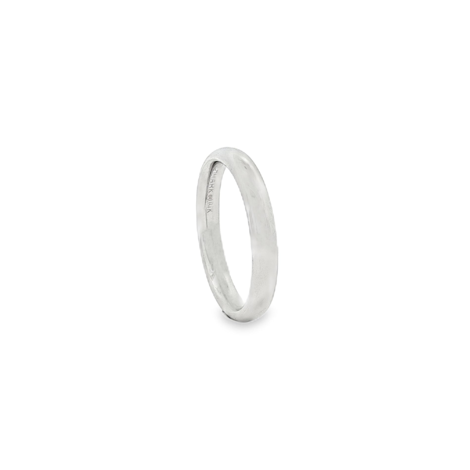 14kt White Gold Wedding Band