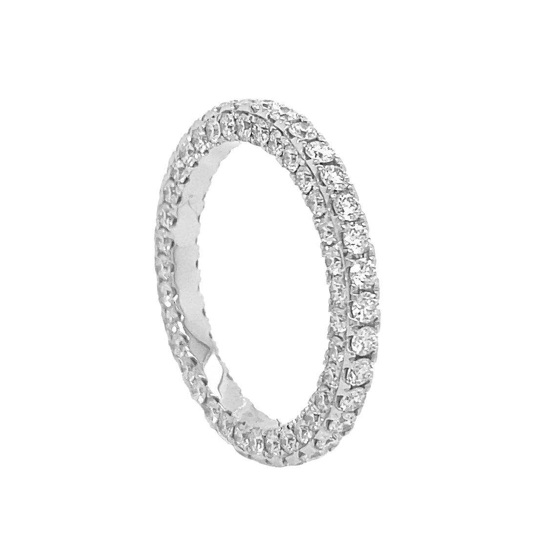 18kt White Gold Diamond Band