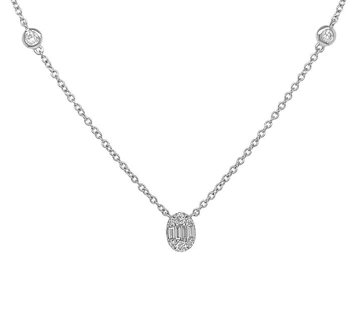 18kt White Gold Diamond Pendant