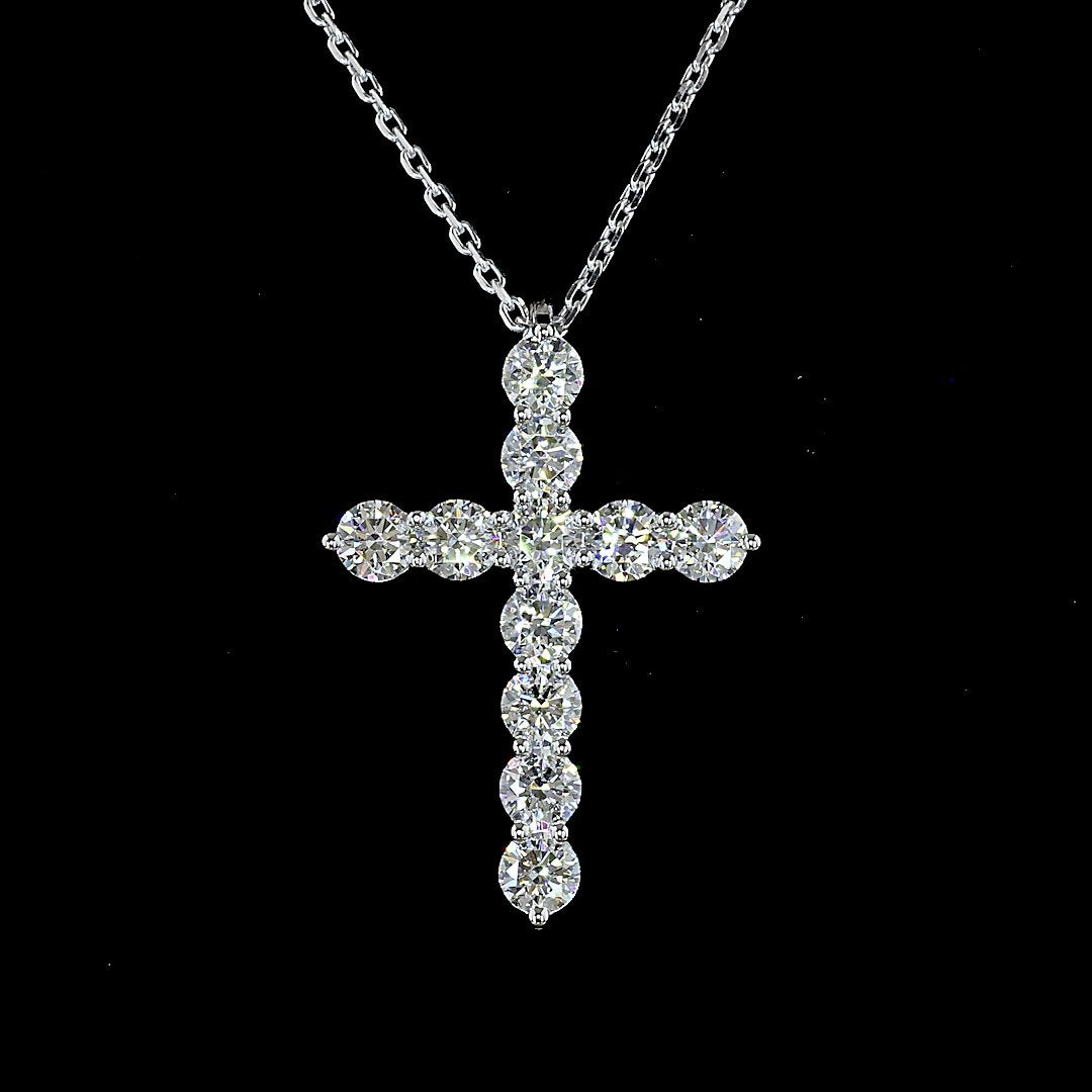 14kt White Gold Lab Diamond Pendant