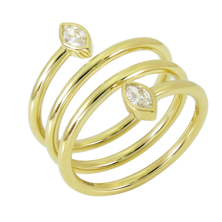 18kt Yellow Gold Diamond Ring
