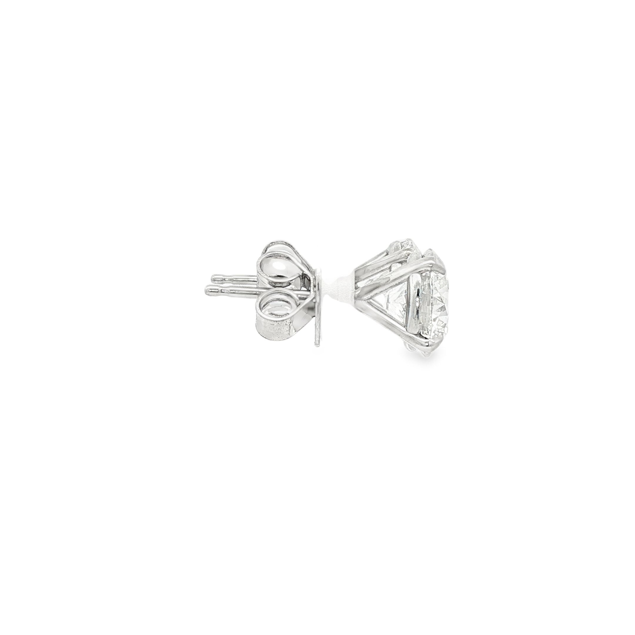 14kt White Gold Lab Diamond Studs