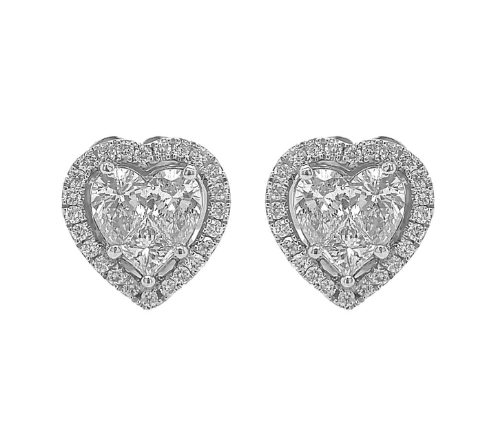 18kt White Gold Diamond Studs