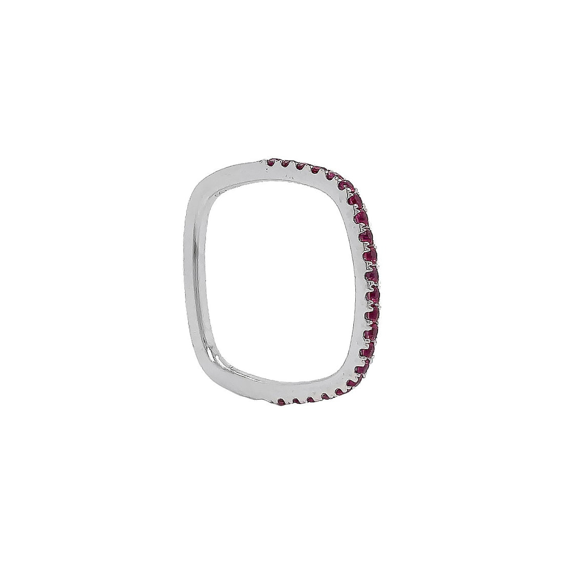 18kt White Gold Ruby Band