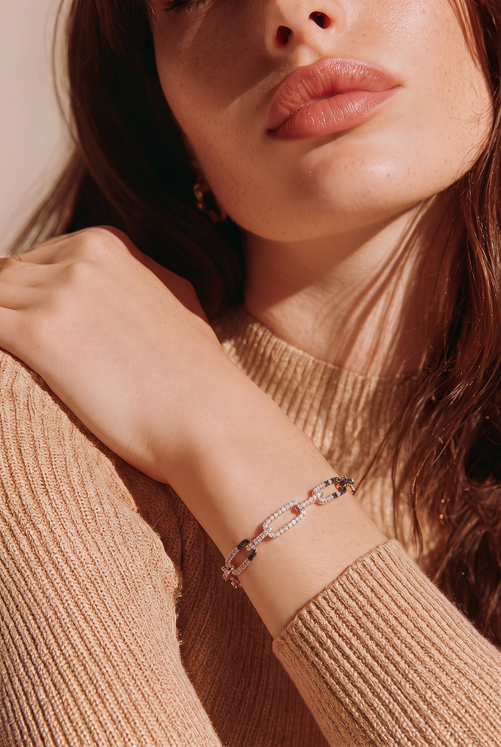 18kt Rose Gold Diamond Bracelet
