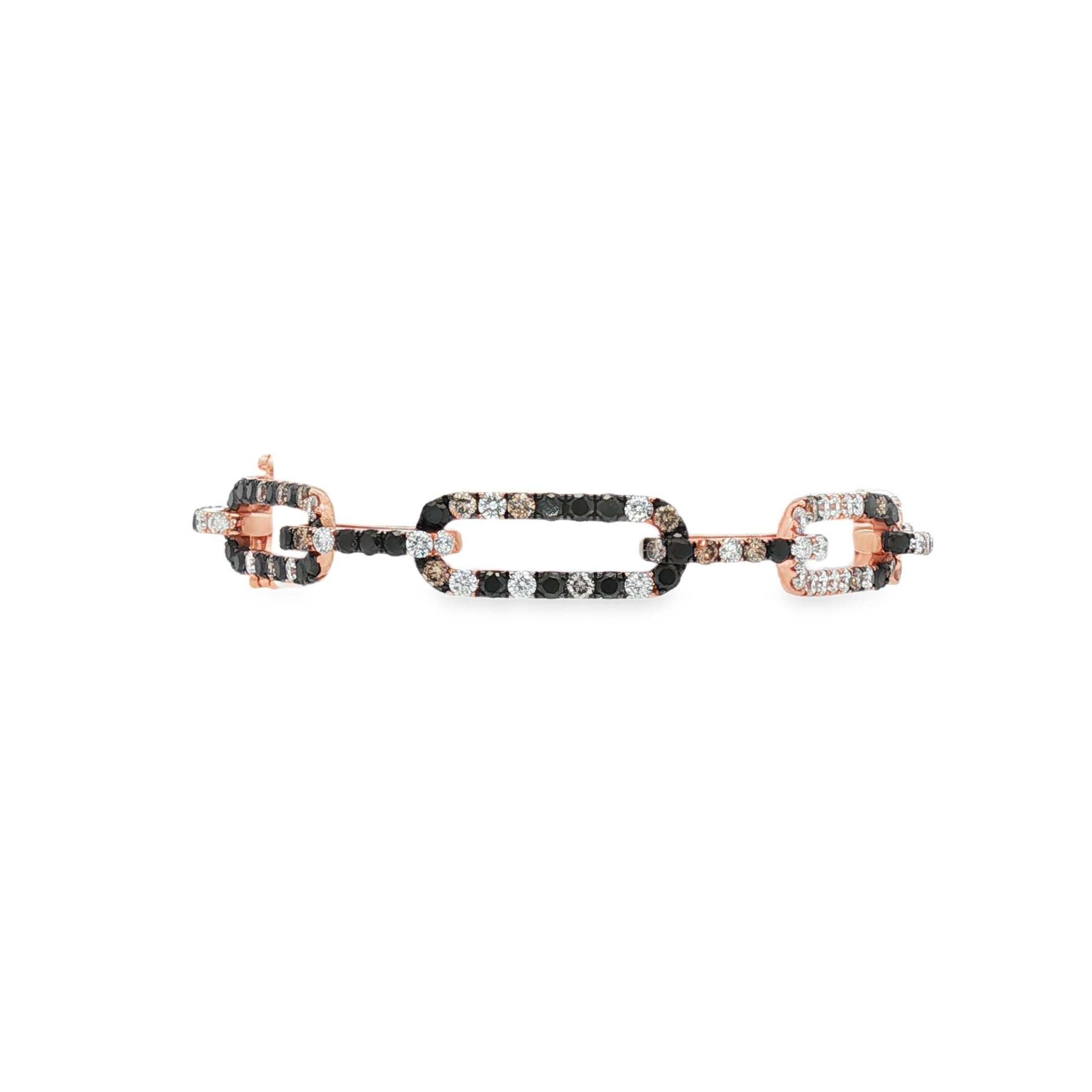 18kt Rose Gold Diamond Bracelet