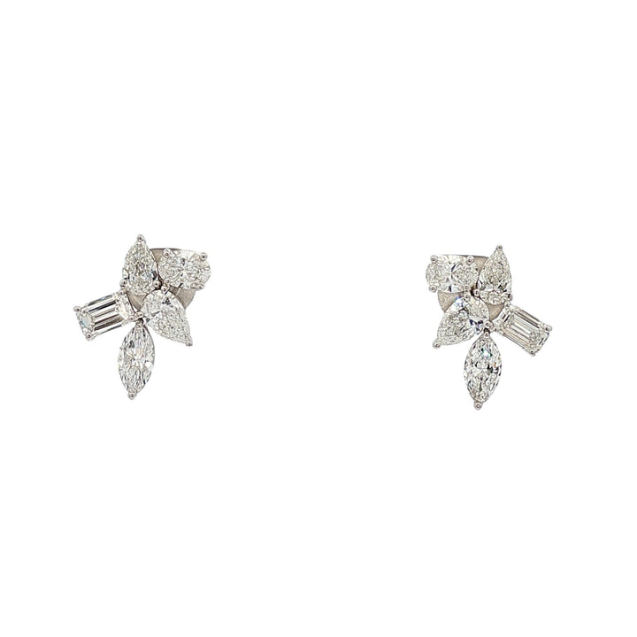 18kt White Gold Lab Diamond Earrings