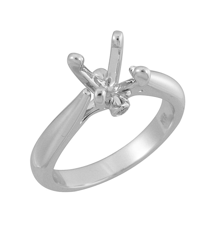 18kt White Gold Diamond Semi Mount