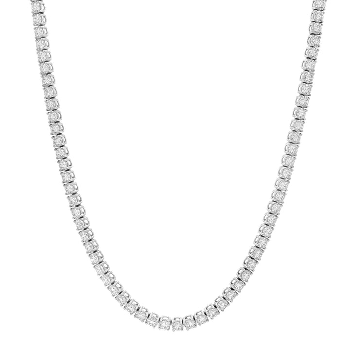 14kt White Gold Lab Diamond Tennis Necklace