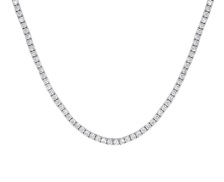 14Kt White Gold Lab Diamond Tennis Necklace