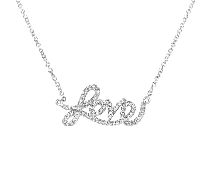 14kt White Gold Diamond Pendant