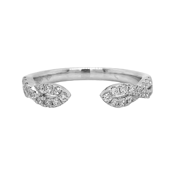18kt White Gold Diamond Open Band