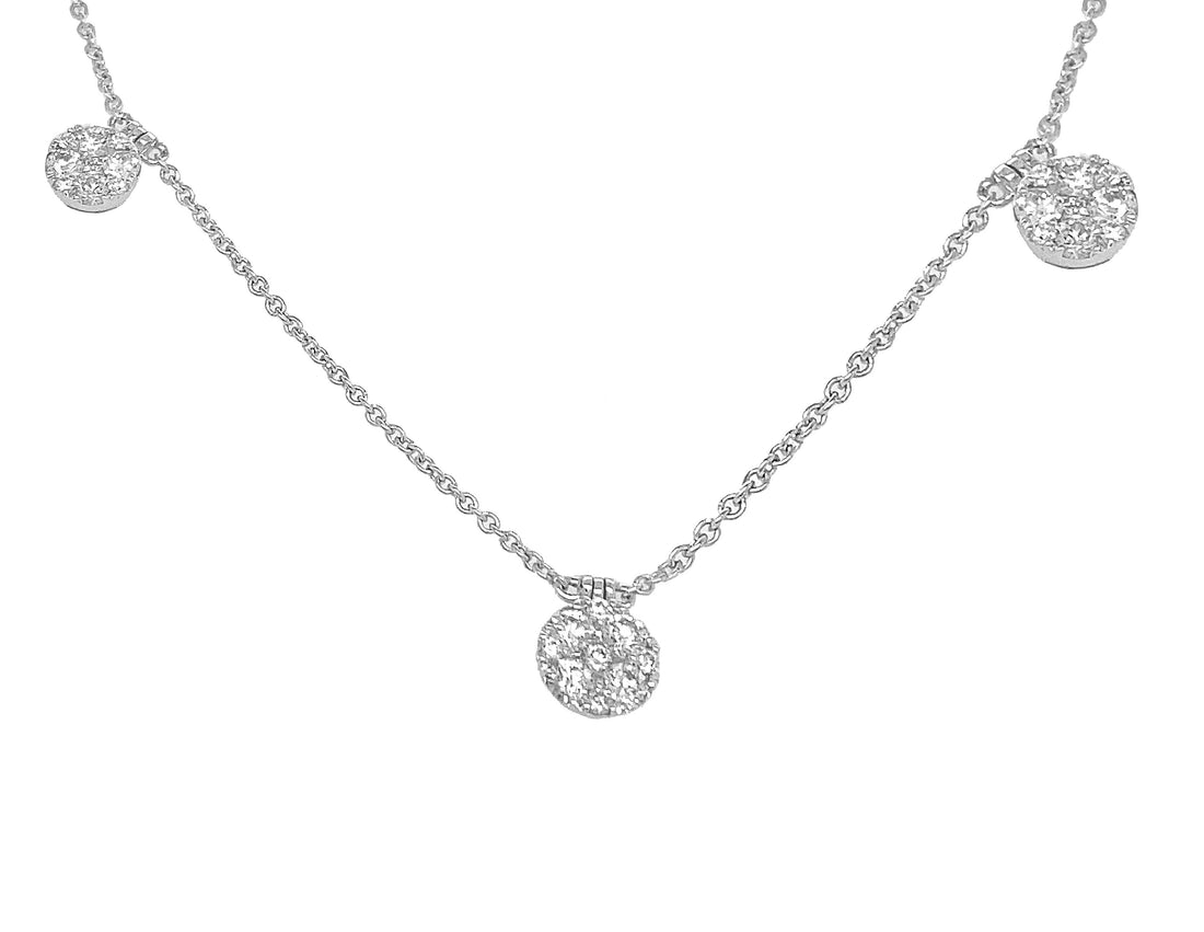 18kt White Gold Diamond Necklace