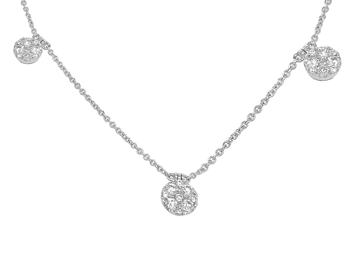 18kt White Gold Diamond Necklace