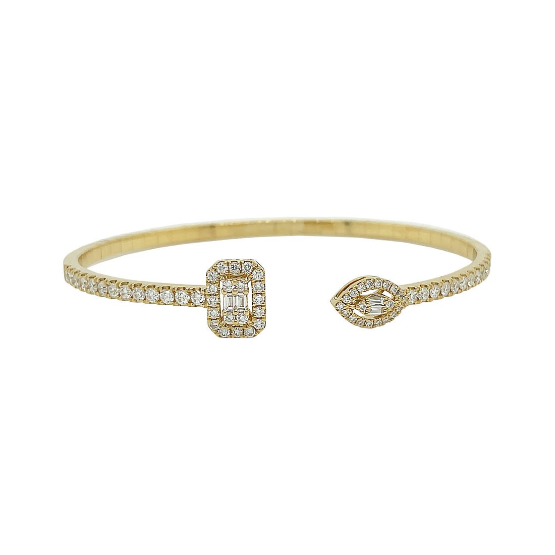18kt Yellow Gold Diamond Bangle